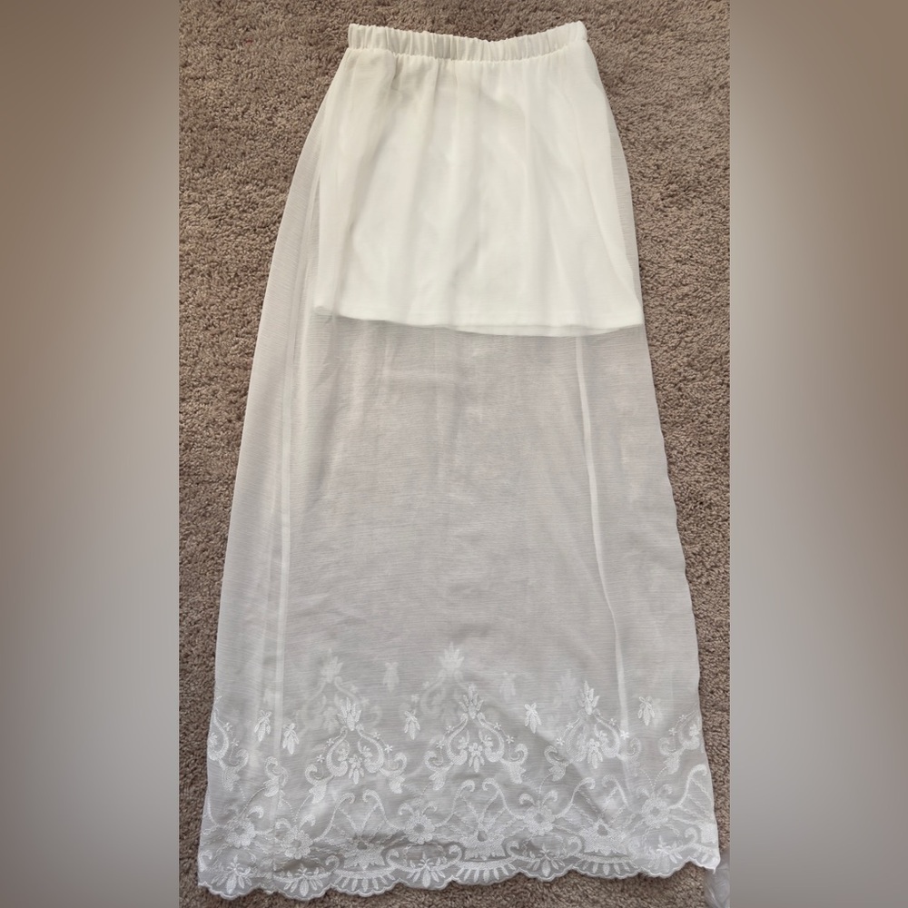 White Maxi Skirt